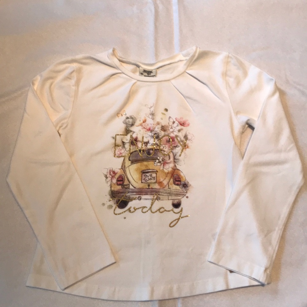 Mayoral Girls Glittery/Sparkly Long Sleeve Top